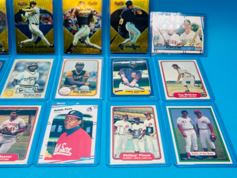 Photo 3 of 698842… 15 Baseball trading cards in hard plastic sleeves 