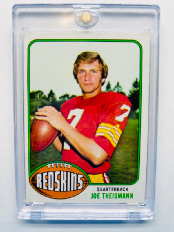 Photo 1 of 698846…topps 1975 Joe Theismann card 231 in hard plastic case