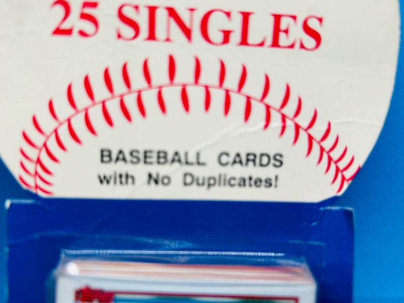 Photo 4 of 698867…worn packages- 3 sealed 1991 baseball packs - 25 in each