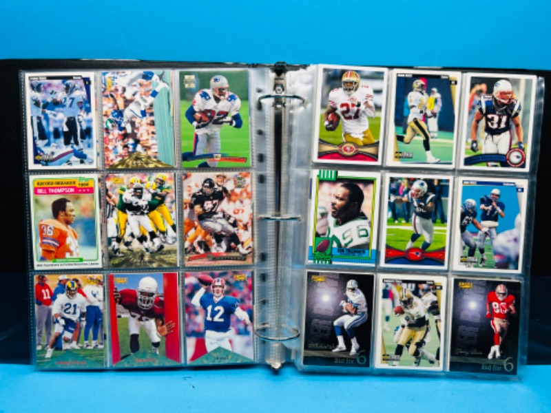 Photo 9 of 698869…306 mixed football trading cards in binder 