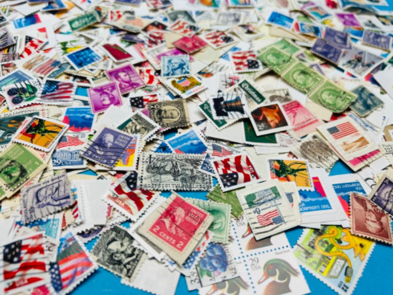 Photo 6 of 698873… hundreds of vintage used stamps 