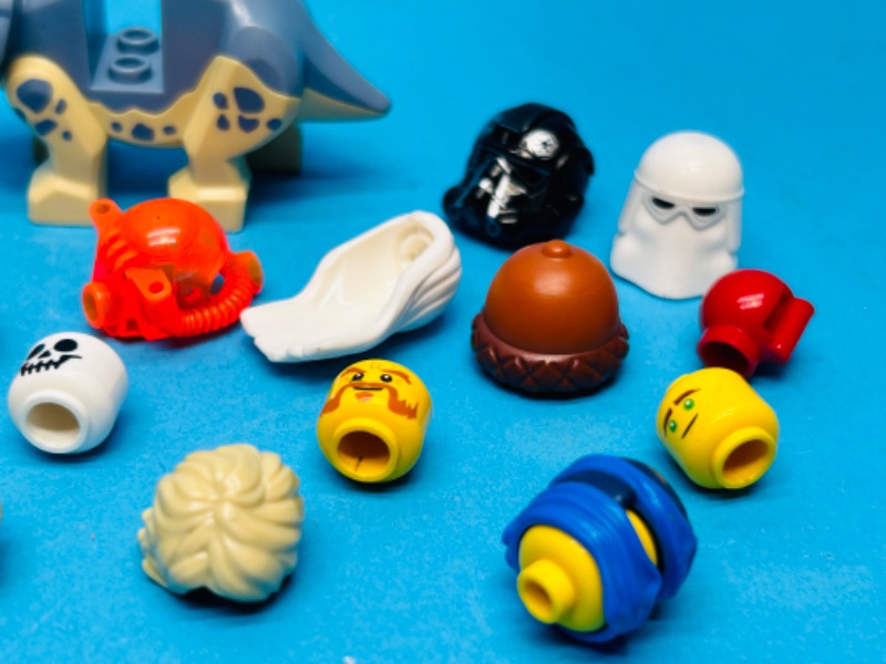 Photo 5 of 698881…LEGO heads, hats, and helmets for mini figures 