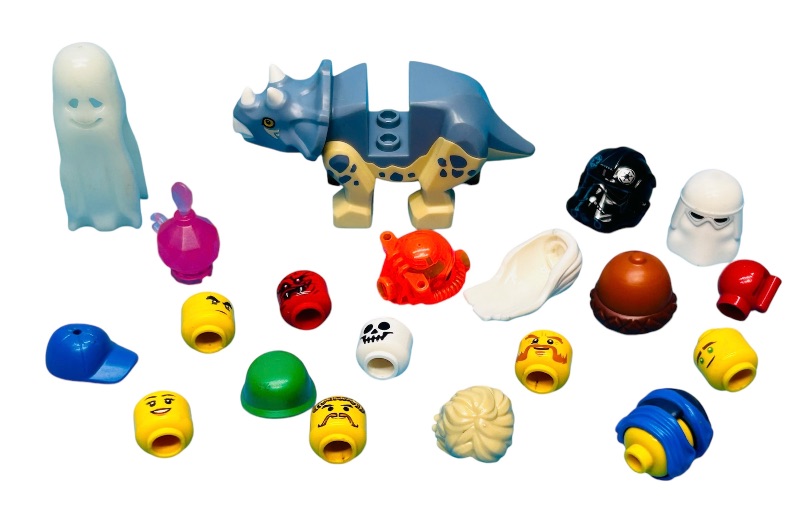 Photo 4 of 698881…LEGO heads, hats, and helmets for mini figures 