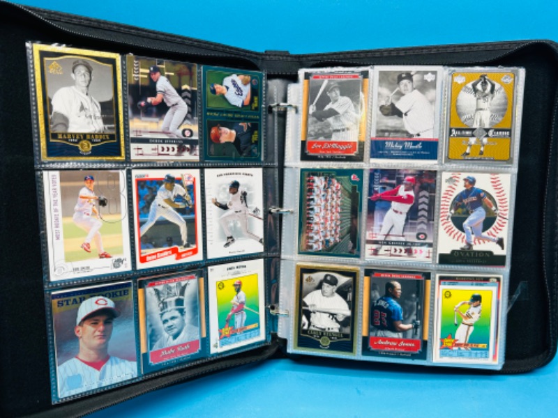 Photo 1 of 698886…360 mixed baseball trading cards in binder 