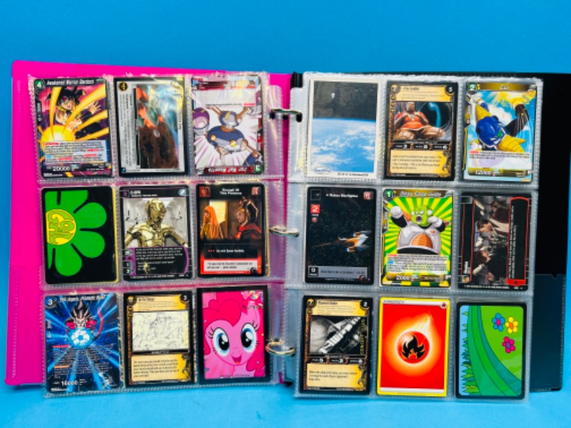 Photo 6 of 698888…216 mixed character and game  trading cards in binder 