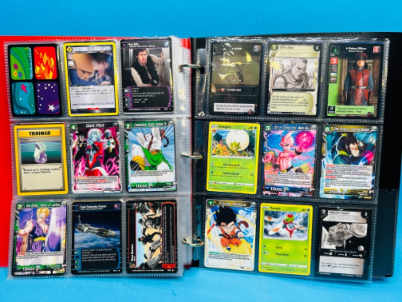 Photo 2 of 698889…216 mixed character and game trading cards in binder 