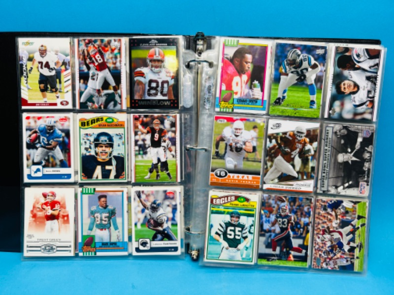 Photo 15 of 698890…288 mixed football trading cards in binder 