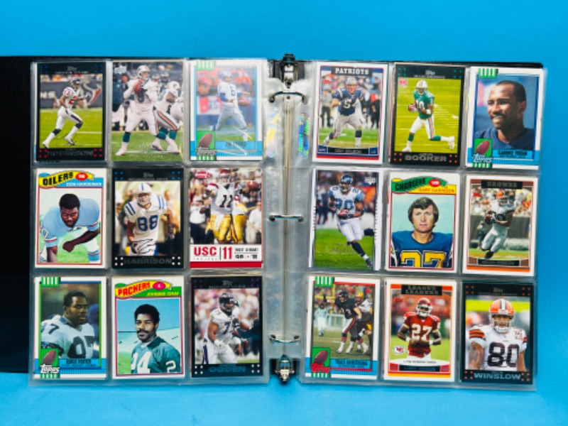 Photo 6 of 698890…288 mixed football trading cards in binder 