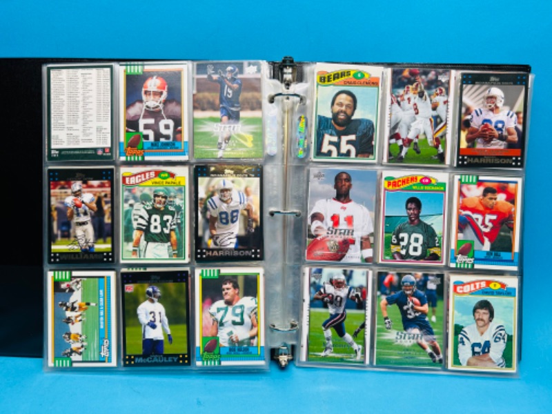 Photo 2 of 698890…288 mixed football trading cards in binder 