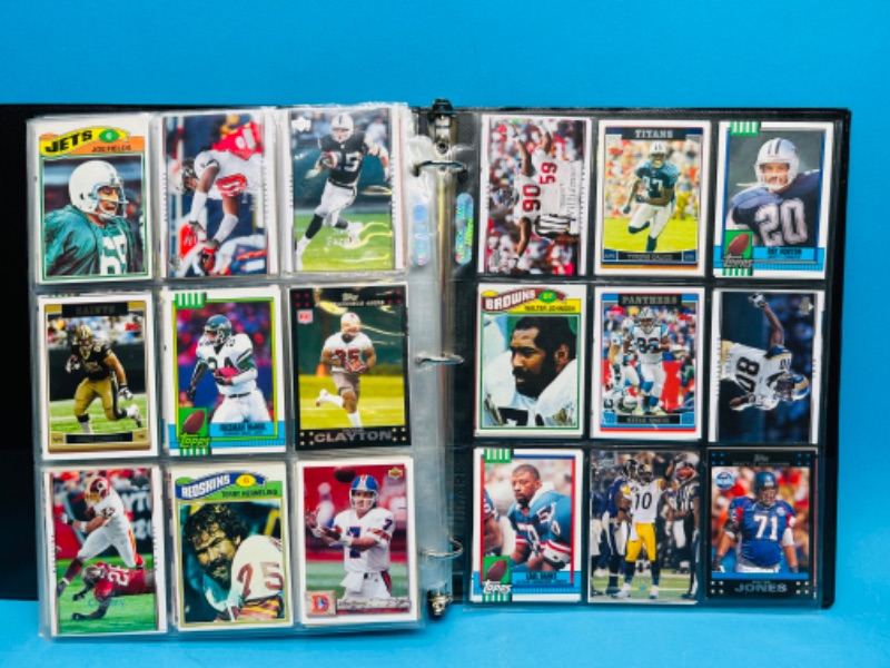 Photo 9 of 698890…288 mixed football trading cards in binder 