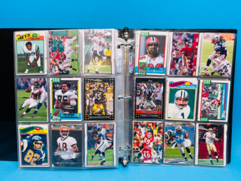 Photo 11 of 698890…288 mixed football trading cards in binder 