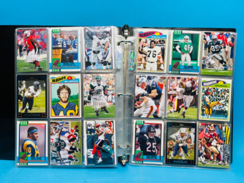 Photo 7 of 698890…288 mixed football trading cards in binder 