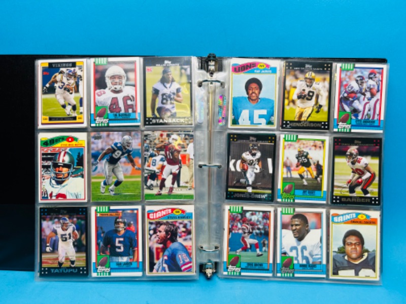 Photo 8 of 698890…288 mixed football trading cards in binder 