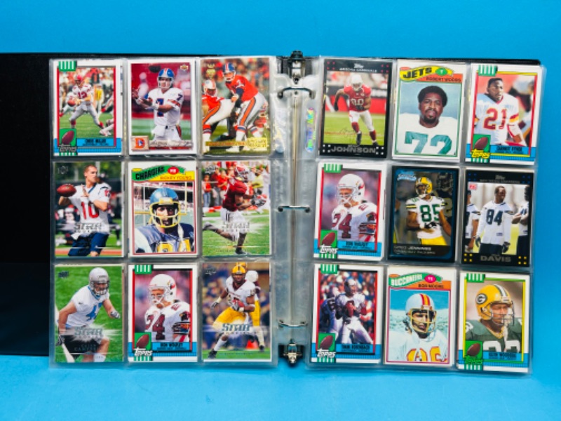 Photo 3 of 698890…288 mixed football trading cards in binder 