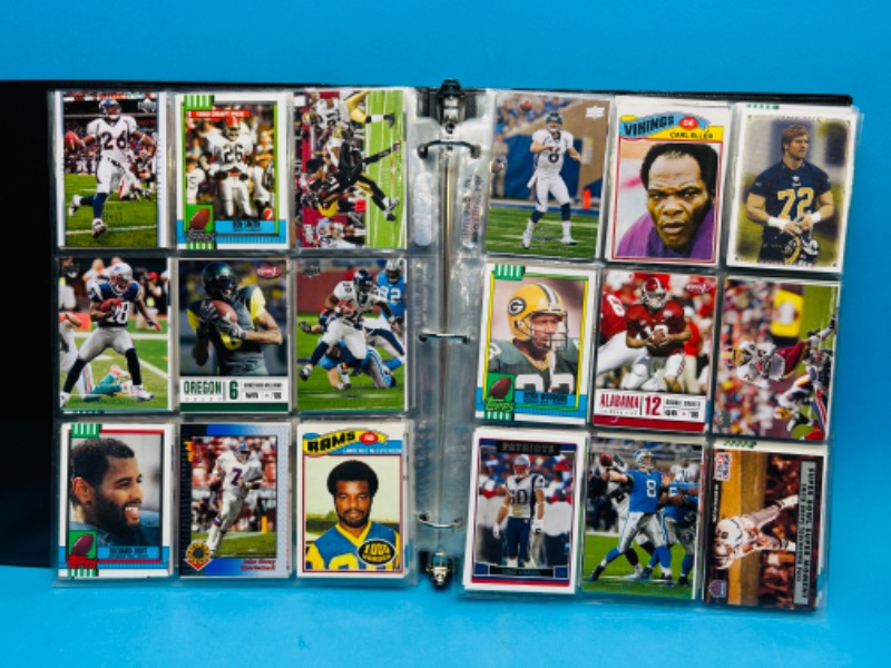 Photo 12 of 698890…288 mixed football trading cards in binder 