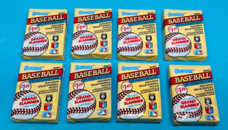 Photo 2 of 698898…8 sealed Donruss 1991 baseball puzzle and card packs 