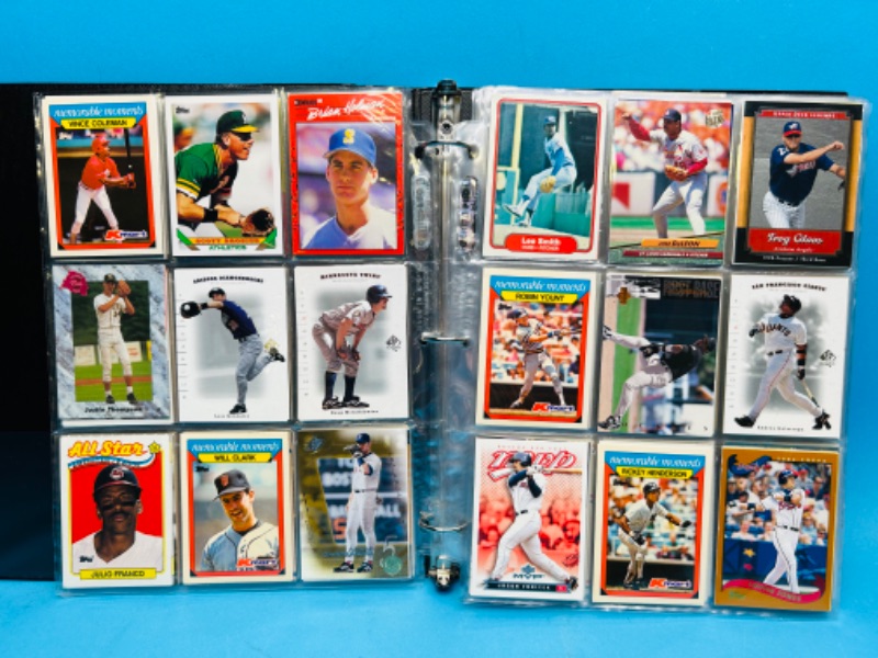 Photo 6 of 698931…360 mixed baseball trading cards in binder - older ones may show wear