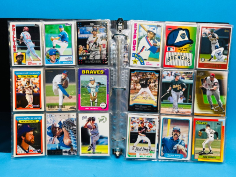 Photo 9 of 698931…360 mixed baseball trading cards in binder - older ones may show wear