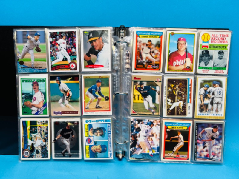 Photo 3 of 698931…360 mixed baseball trading cards in binder - older ones may show wear