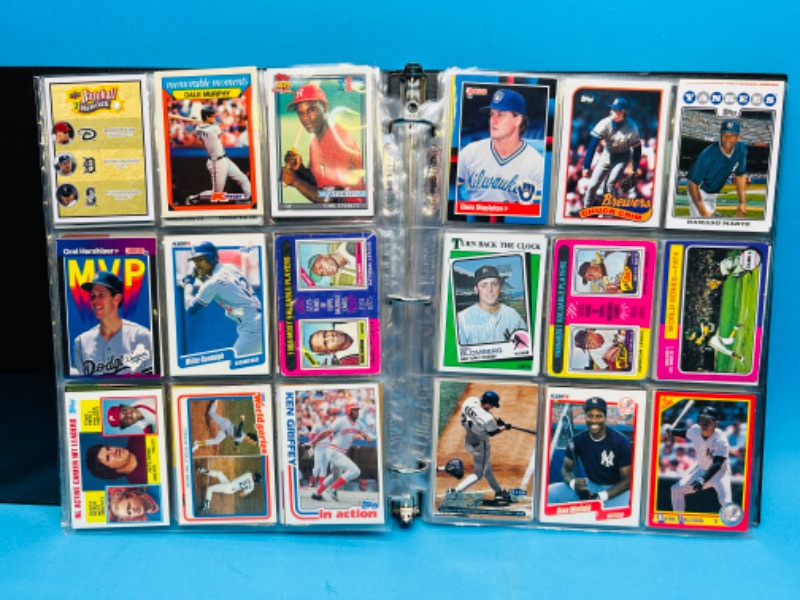 Photo 13 of 698931…360 mixed baseball trading cards in binder - older ones may show wear