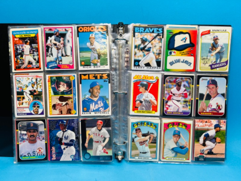 Photo 8 of 698931…360 mixed baseball trading cards in binder - older ones may show wear