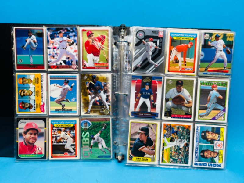 Photo 15 of 698931…360 mixed baseball trading cards in binder - older ones may show wear