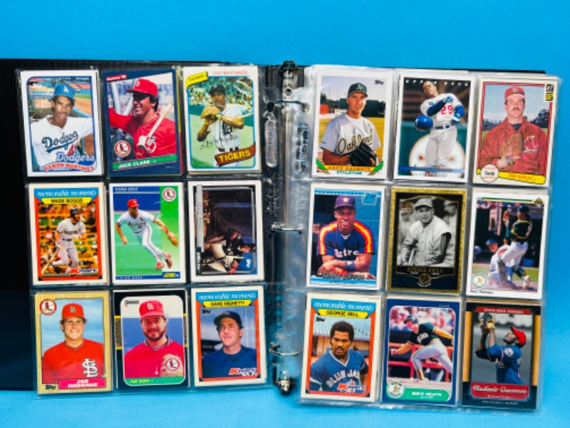 Photo 12 of 698931…360 mixed baseball trading cards in binder - older ones may show wear