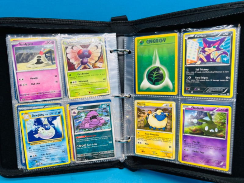 Photo 1 of 698932…128 mixed Pokémon cards in binder -various dates