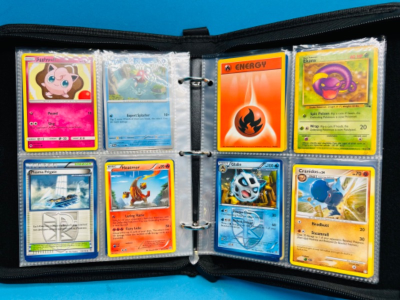 Photo 1 of 698932…128 mixed Pokémon cards in binder -various dates