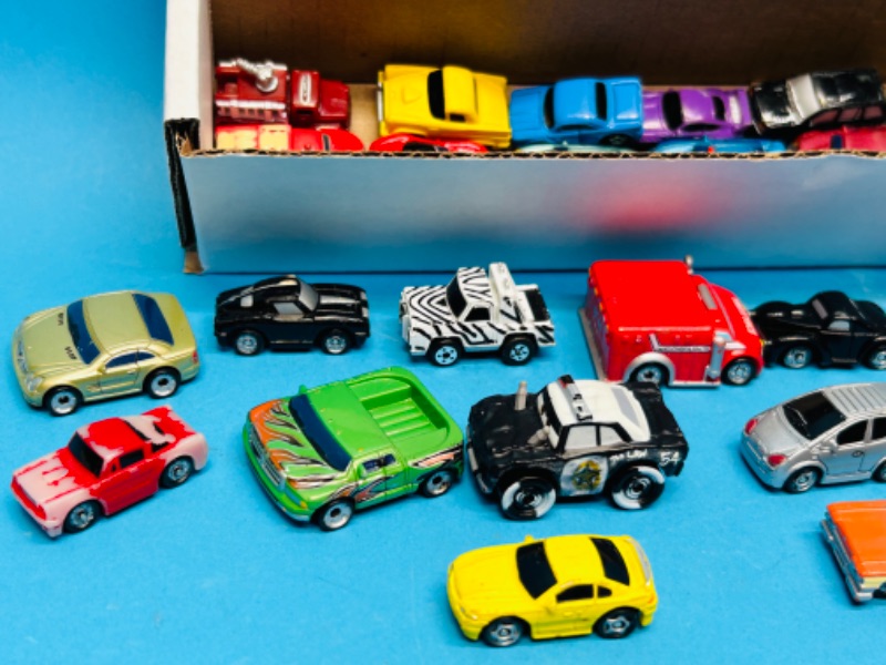 Photo 2 of 698945…26 mini micro die cast cars - some show wear from age