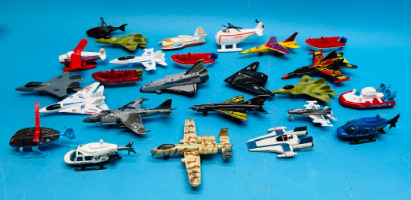 Photo 1 of 698962…major damage-die cast airplanes and boats- missing tires, wear, scuffs, dents from age