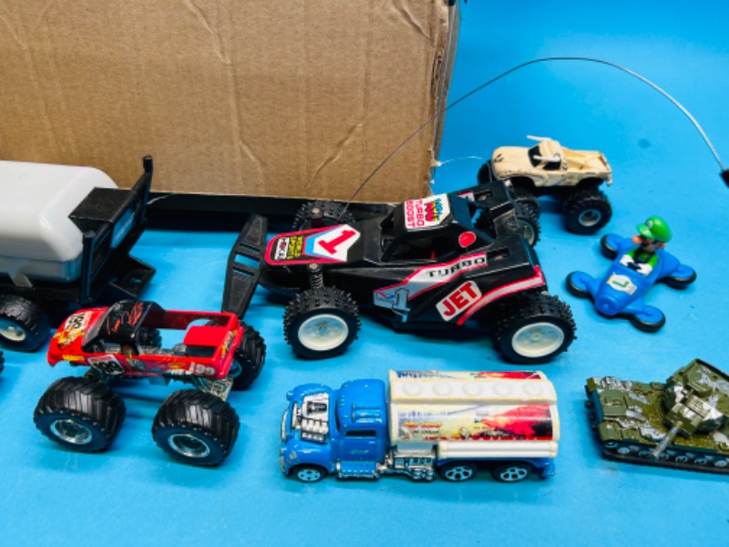 Photo 3 of 698963…die cast and plastic car toys- scuffs, wear, missing parts on some