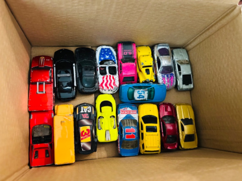 Photo 3 of 698965…major damage-52 die cast cars -chips, wear, scuffs, some missing tires, -see photos 