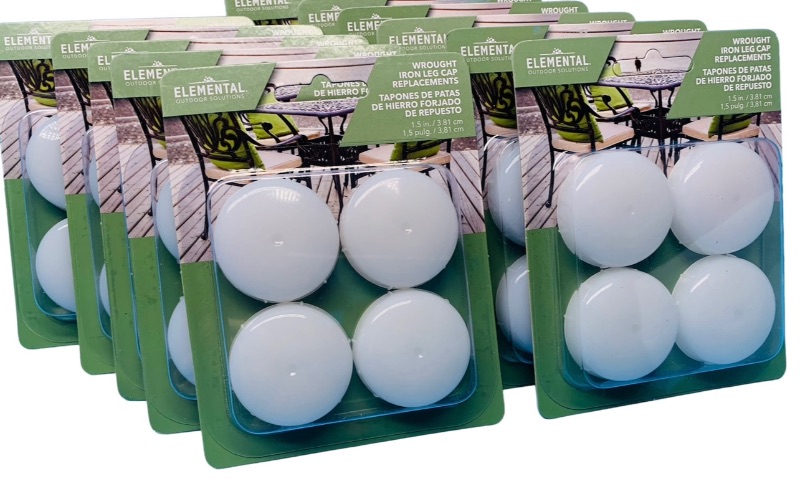 Photo 1 of 698968… 12 packs of wrought iron leg cap replacements -4 in each
