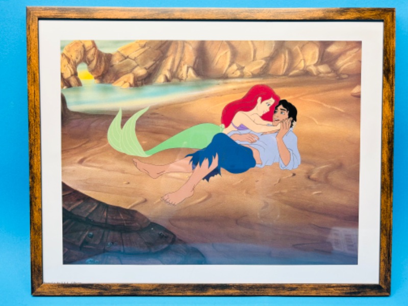 Photo 1 of 698978…Disney Little Mermaid lithograph in 11x14 frame 