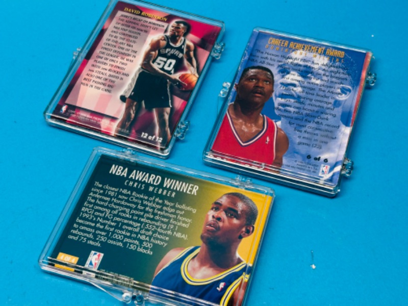 Photo 2 of 698989…3 basketball card sets in cases 1-4, 1-12, and 1-6