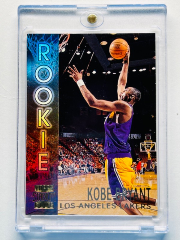 Photo 1 of 698990…Topps stadium club Rookie Kobe Bryant card R9 in hard plastic case