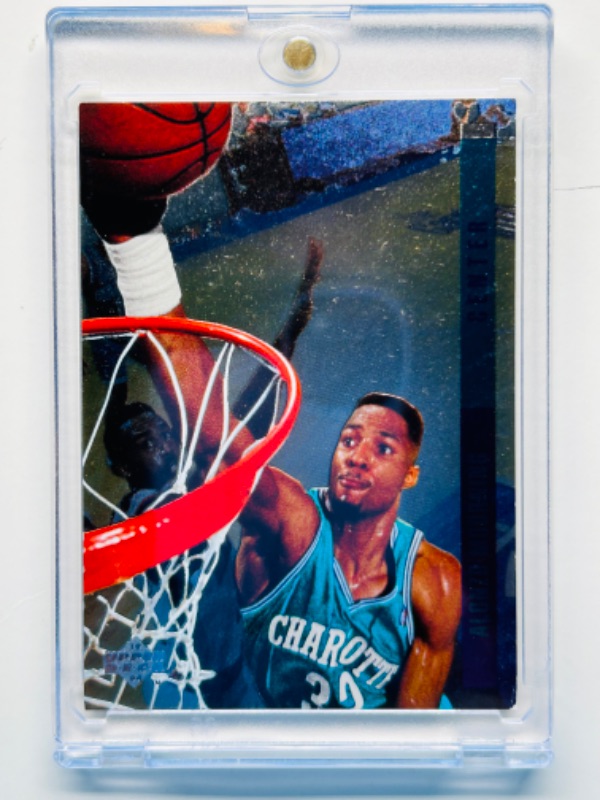 Photo 2 of 698998… upper deck Alonzo morning card G 12 behind the glass  in  hard plastic case