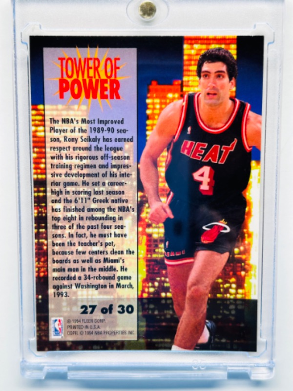 Photo 1 of 698999…fleer Ron seikaly Tower of power card 27  in  hard plastic case