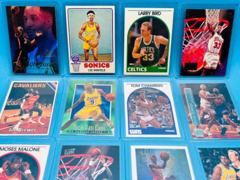 Photo 4 of 699007…15 collectible basketball cards in hard plastic sleeves 