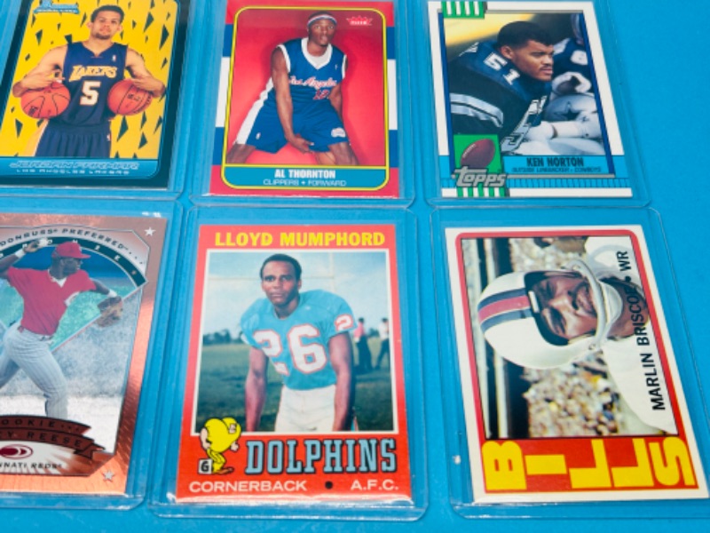 Photo 5 of 699008…15 sports Rookie cards in hard plastic sleeves 