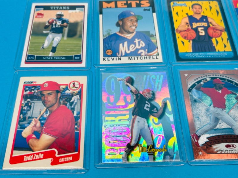 Photo 3 of 699008…15 sports Rookie cards in hard plastic sleeves 