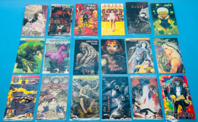 Photo 1 of 699059…18 Skybox tall vertigo DC Comic cards in sleeves 