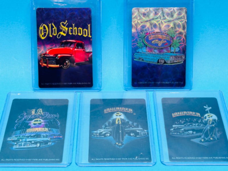 Photo 1 of 699067…5 vintage 1997 low rider vending stickers in hard plastic sleeves 