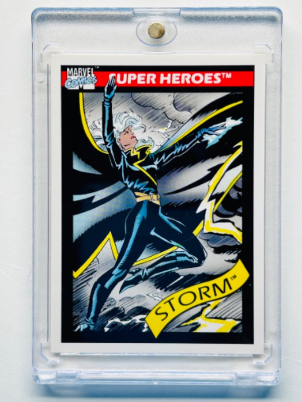 Photo 1 of 699088… Marvel comics super heroes card 24 Storm  in hard plastic case 