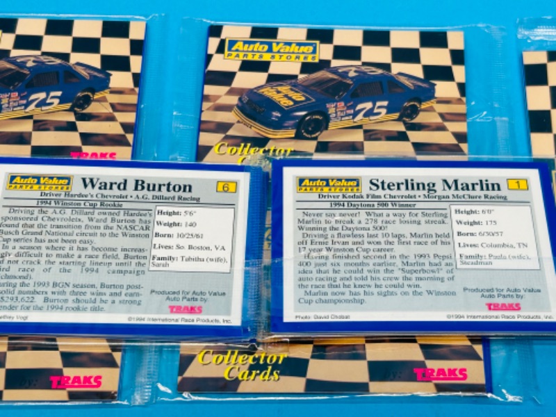 Photo 2 of 699112…8 sealed Traks collector card packs -auto value parts stores