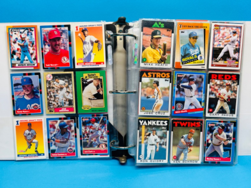 Photo 1 of 699113…450 mixed baseball trading cards in binder