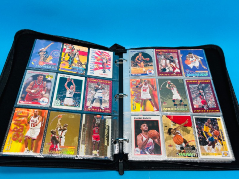 Photo 1 of 699114…252 mixed basketball trading cards in binder 