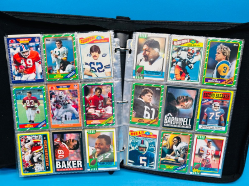 Photo 6 of 699115…252 mixed vintage football trading cards in binder -may have wear from age