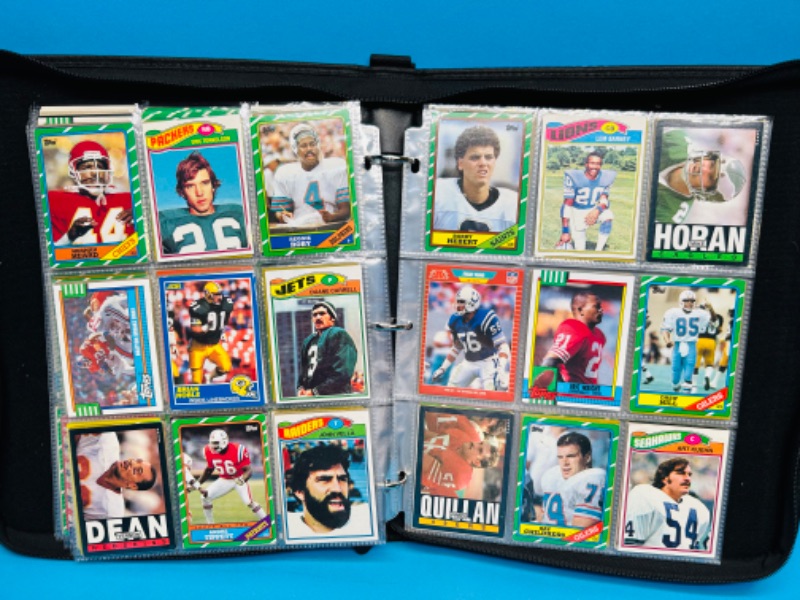 Photo 4 of 699115…252 mixed vintage football trading cards in binder -may have wear from age